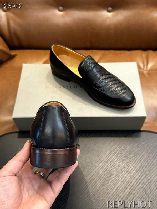 브루넬로쿠치넬리 2026 인트레치아토 페니 슈즈 구두 로퍼