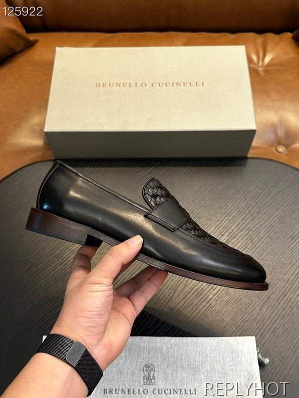 브루넬로쿠치넬리 2026 인트레치아토 페니 슈즈 구두 로퍼