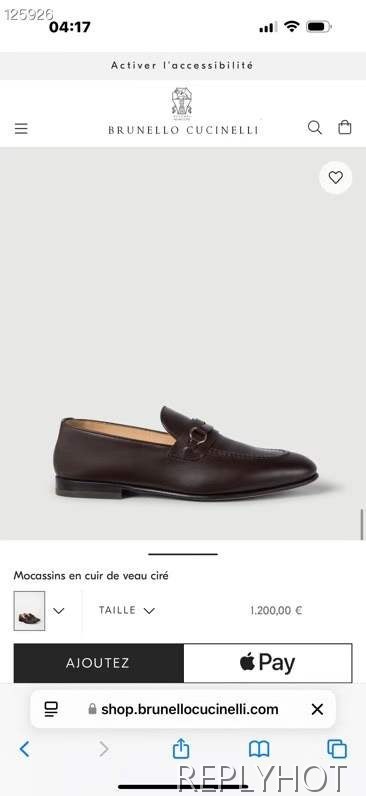 브루넬로쿠치넬리 2026 버클 페니 슈즈 구두 로퍼