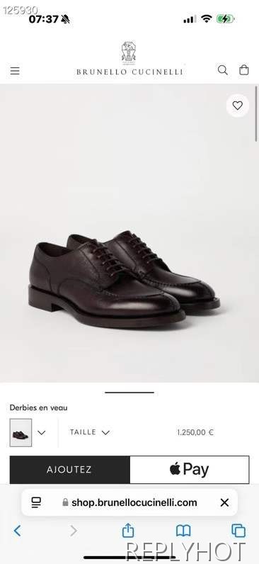 브루넬로쿠치넬리 2026 더비 슈즈 구두 로퍼