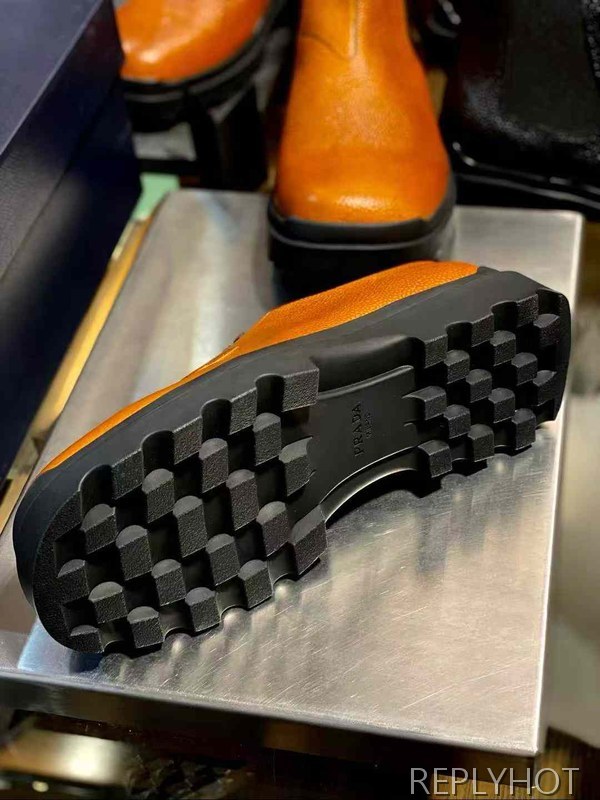 프라다 2026 스탬프 레더 로퍼 구두 슈즈