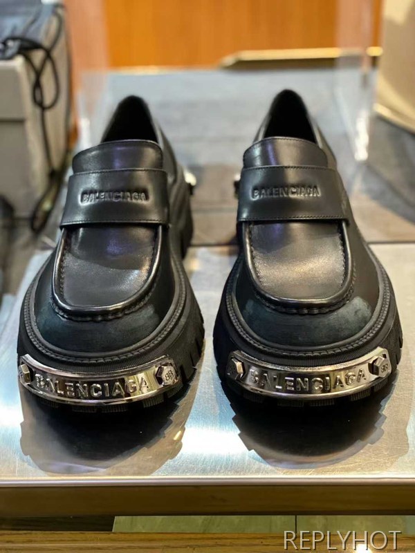 발렌시아가 2025 스틸와펜 트랙터 슈즈 로퍼 구두 신발