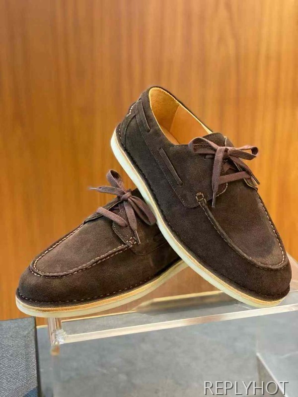 프라다 2025 블리치드 스웨이드 로퍼 구두 신발