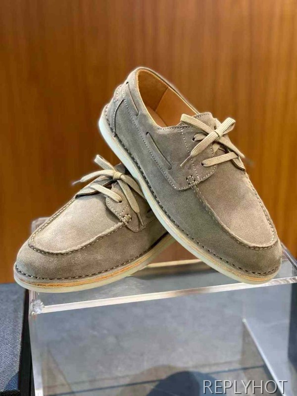 프라다 2025 블리치드 스웨이드 로퍼 구두 신발