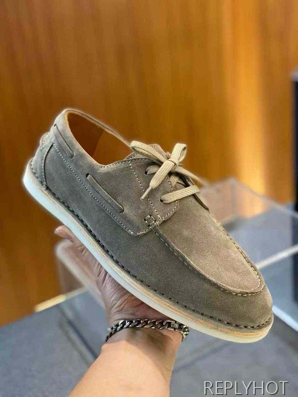 프라다 2025 블리치드 스웨이드 로퍼 구두 신발