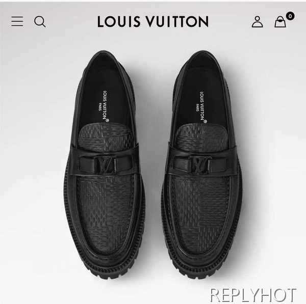 루이비통 2025 메이저 다미에 패턴 구두 로퍼 신발 슈즈