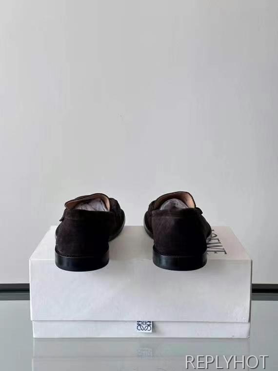 로에베 2025 캄포 스웨이드 페니 로퍼 구두