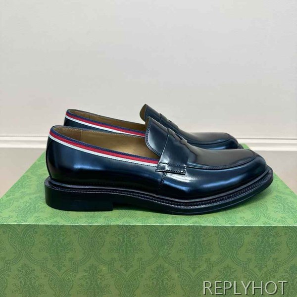 구찌 2025 테이프 파이핑 페니 로퍼 구두 신발