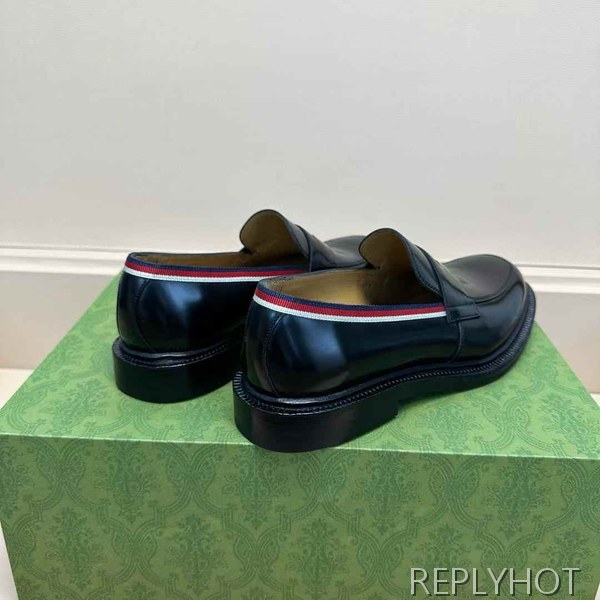 구찌 2025 테이프 파이핑 페니 로퍼 구두 신발