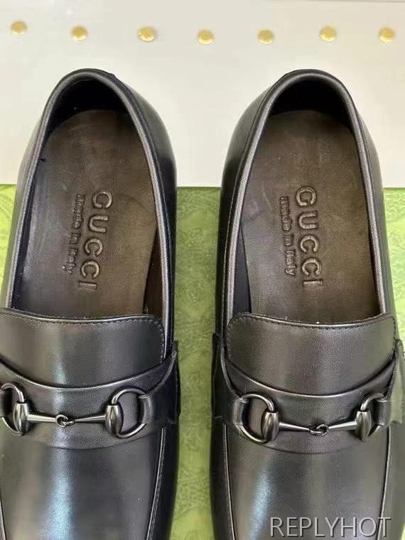 구찌 2025 올블랙 홀스빗 구두 로퍼 신발