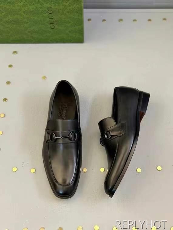 구찌 2025 올블랙 홀스빗 구두 로퍼 신발