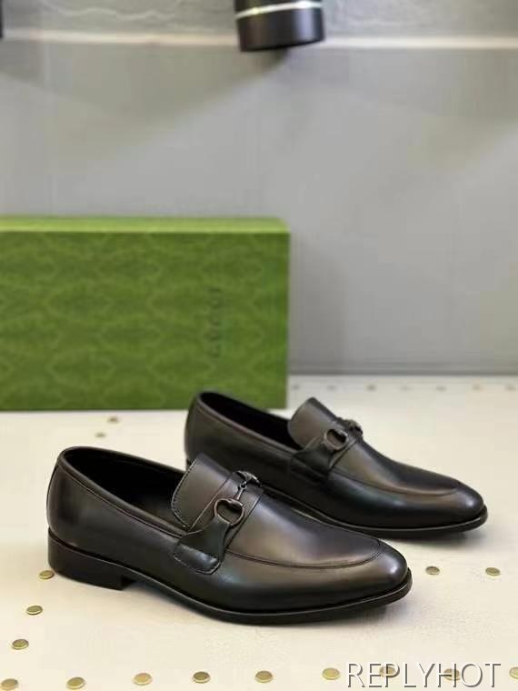 구찌 2025 올블랙 홀스빗 구두 로퍼 신발