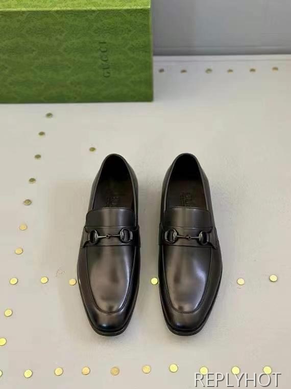 구찌 2025 올블랙 홀스빗 구두 로퍼 신발