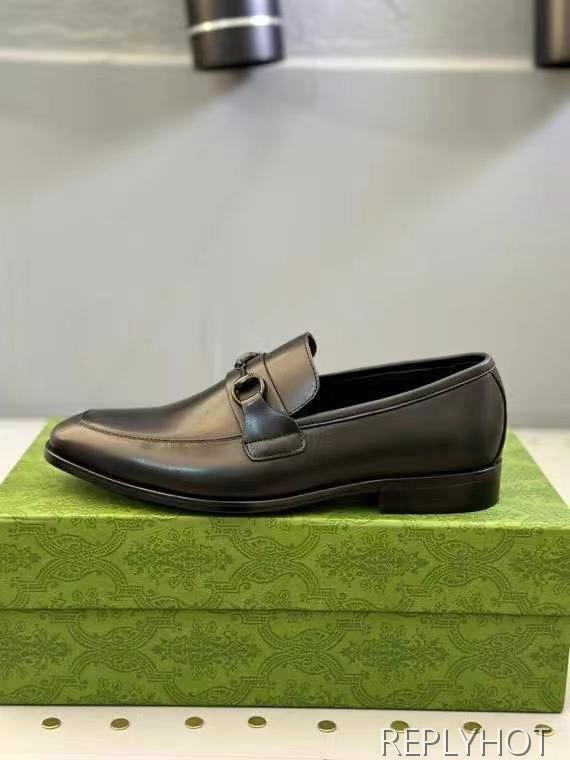 구찌 2025 올블랙 홀스빗 구두 로퍼 신발