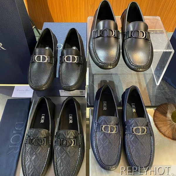 디올 2025 CD로고 버클 링클 스티치 드라이빙 슈즈 로퍼 신발