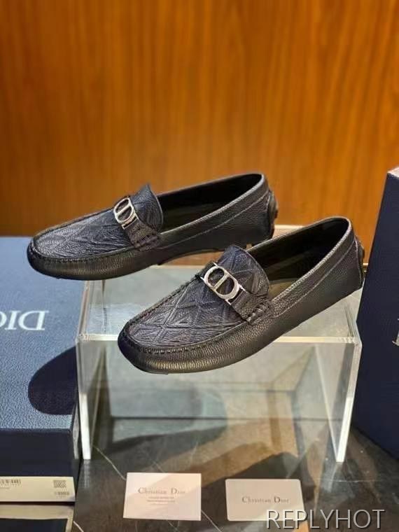 디올 2025 CD로고 버클 링클 스티치 드라이빙 슈즈 로퍼 신발