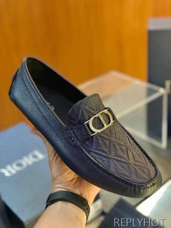 디올 2025 CD로고 버클 링클 스티치 드라이빙 슈즈 로퍼 신발