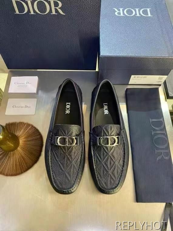 디올 2025 CD로고 버클 링클 스티치 드라이빙 슈즈 로퍼 신발