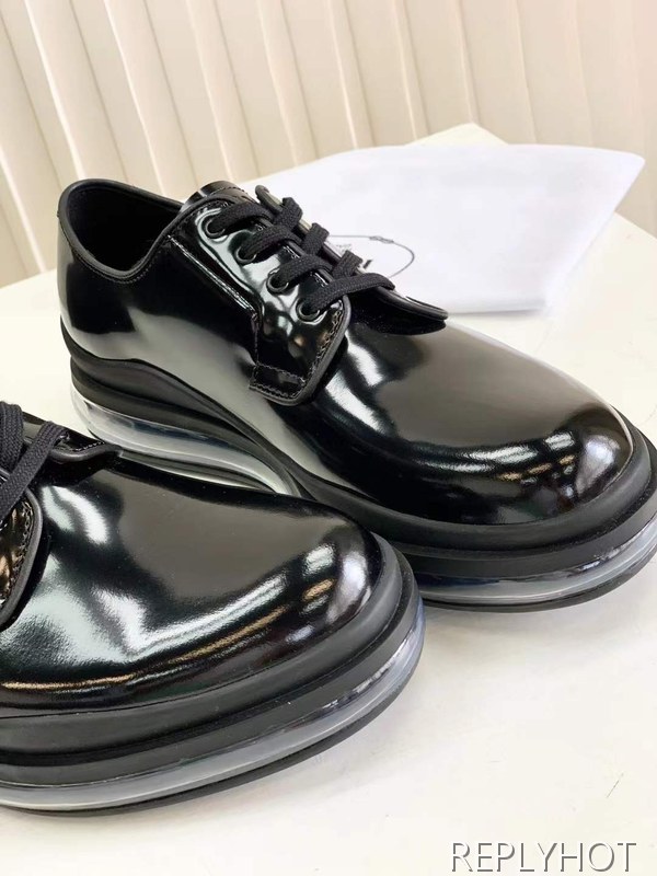 프라다 2025 로고 엠보 에어솔 레이스업 구두 로퍼 슈즈 신발