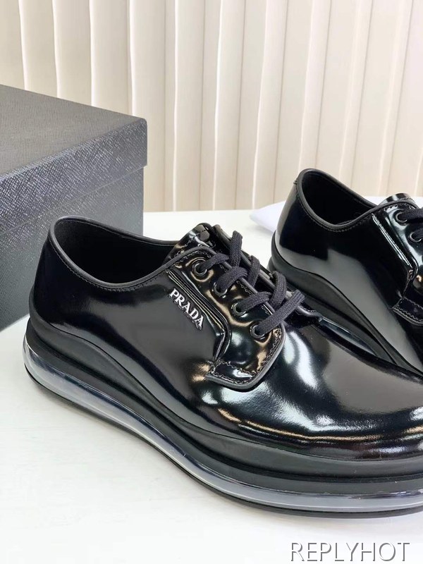 프라다 2025 로고 엠보 에어솔 레이스업 구두 로퍼 슈즈 신발