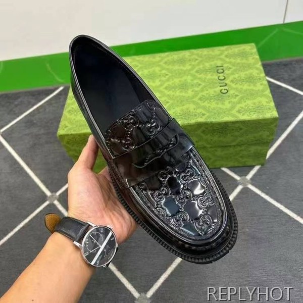 구찌 2025 미아트 GG웹 페니 로퍼 구두 신발