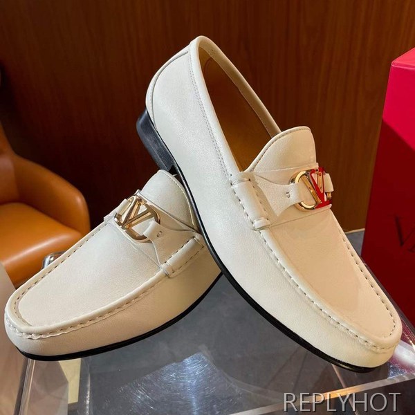 발렌티노 2024 V로고 와펜 페니 로퍼 구두 신발