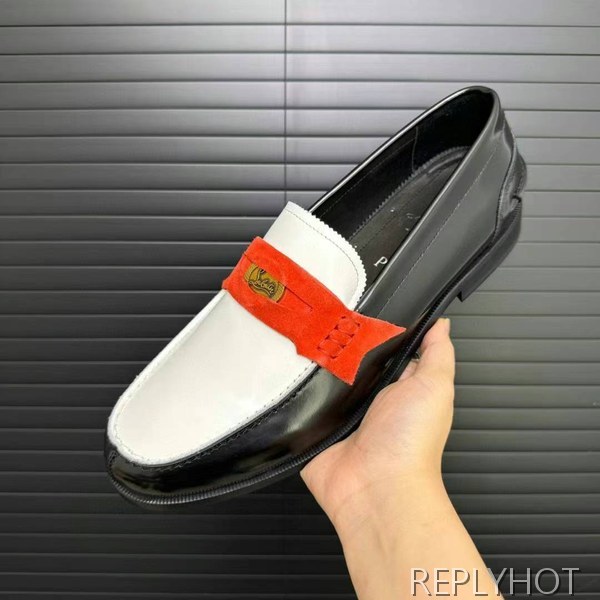 루부탱 2024 히든 로고 와펜 페니 로퍼 구두 신발