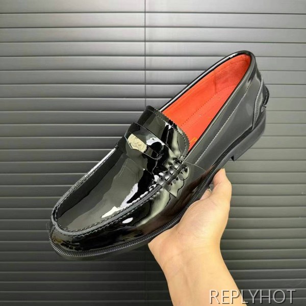 루부탱 2024 히든 로고 와펜 페니 로퍼 구두 신발