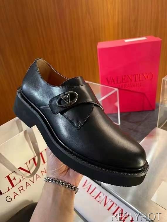 발렌티노 2024 브이로고 로커 몽크스트랩 로퍼 구두 신발