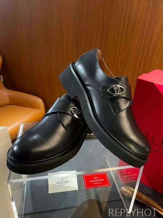 발렌티노 2024 브이로고 로커 몽크스트랩 로퍼 구두 신발