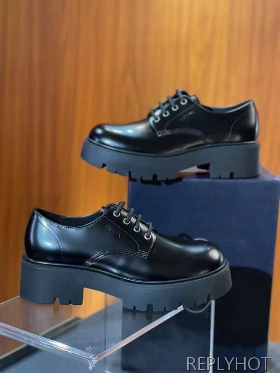 프라다 2024 미니로고 청키솔 더비 슈즈 로퍼 구두 신발