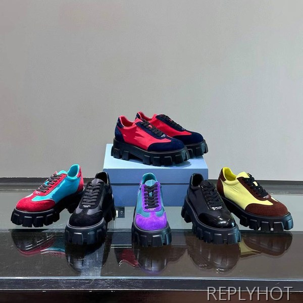 프라다 2024 브러쉬드솔 윙팁토 스니커즈 신발 슈즈 운동화