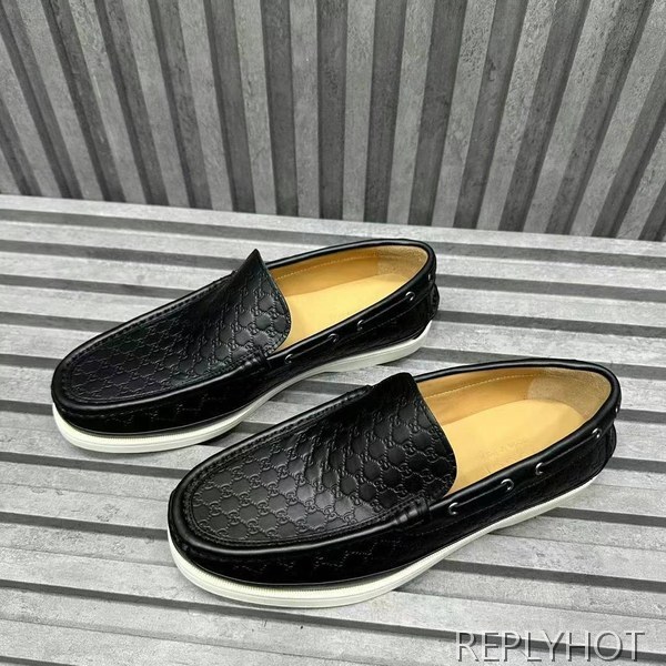 구찌 2024 인터로킹 GG 자카드 모카 로퍼 슈즈 신발 스니커즈 운동화