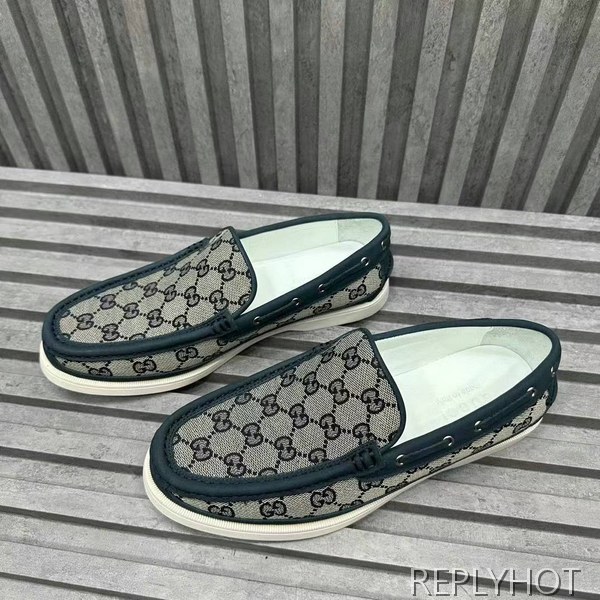 구찌 2024 인터로킹 GG 자카드 모카 로퍼 슈즈 신발 스니커즈 운동화