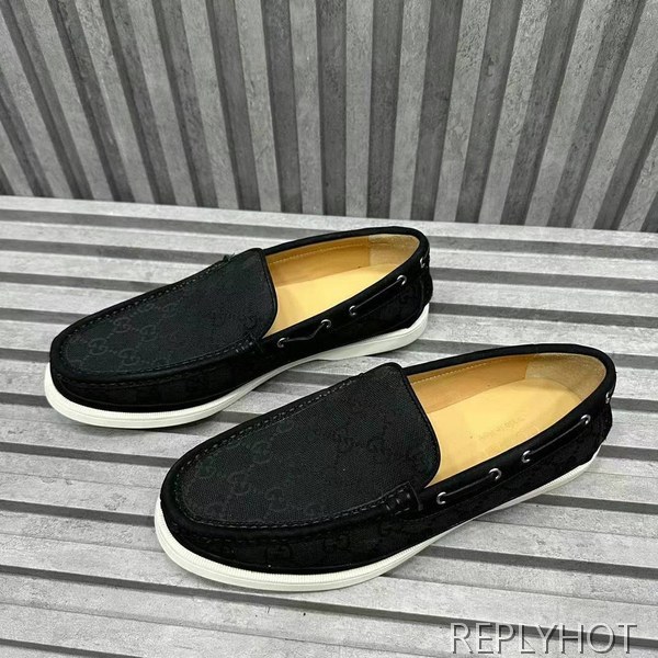 구찌 2024 인터로킹 GG 자카드 모카 로퍼 슈즈 신발 스니커즈 운동화