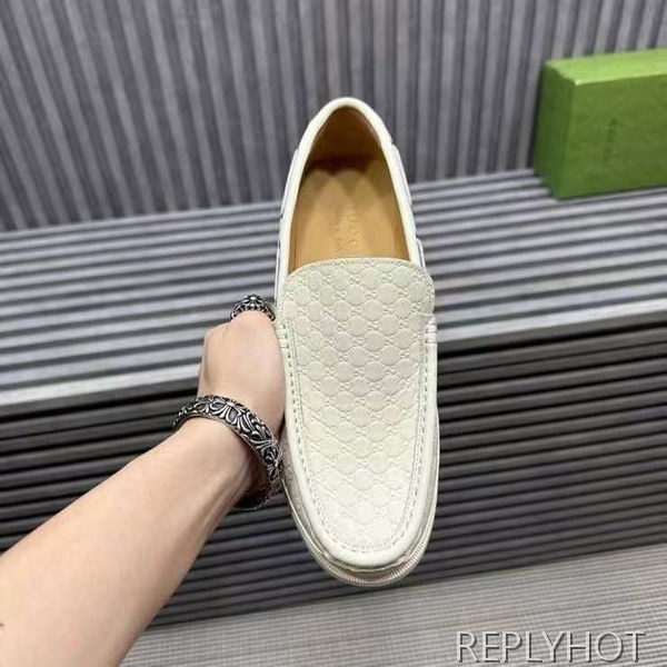 구찌 2024 인터로킹 GG 자카드 모카 로퍼 슈즈 신발 스니커즈 운동화