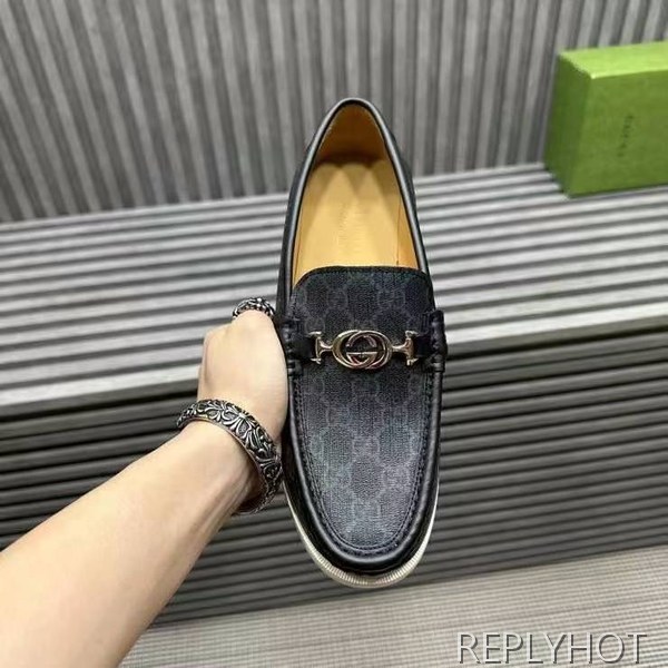 구찌 2024 인터로킹 GG자카드 버클 모카 로퍼 슈즈 신발 스니커즈 운동화