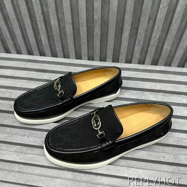 구찌 2024 인터로킹 GG자카드 버클 모카 로퍼 슈즈 신발 스니커즈 운동화