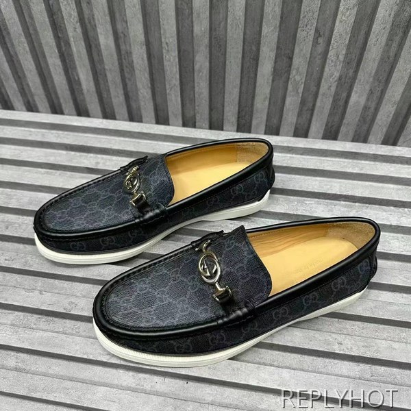 구찌 2024 인터로킹 GG자카드 버클 모카 로퍼 슈즈 신발 스니커즈 운동화