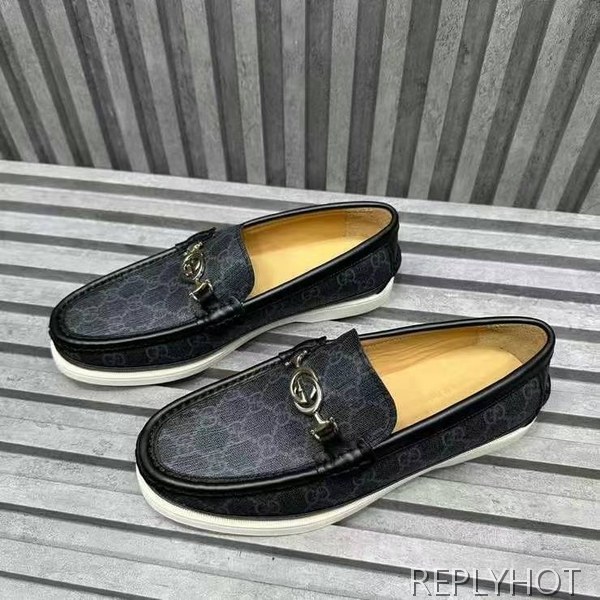 구찌 2024 인터로킹 GG자카드 버클 모카 로퍼 슈즈 신발 스니커즈 운동화