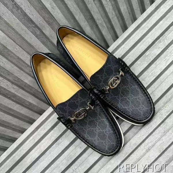 구찌 2024 인터로킹 GG자카드 버클 모카 로퍼 슈즈 신발 스니커즈 운동화