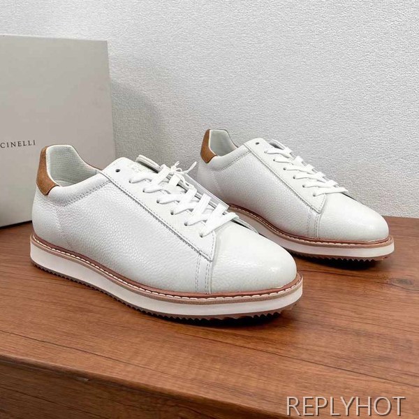 브루넬로쿠치넬리 2024 콘스트라스트 트리밍 로퍼 슈즈 신발 구두