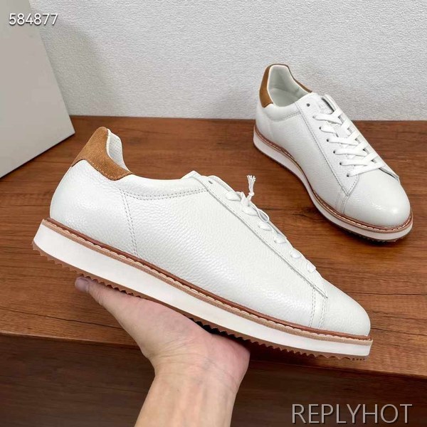 브루넬로쿠치넬리 2024 콘스트라스트 트리밍 로퍼 슈즈 신발 구두