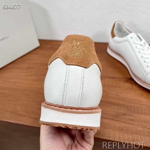 브루넬로쿠치넬리 2024 콘스트라스트 트리밍 로퍼 슈즈 신발 구두