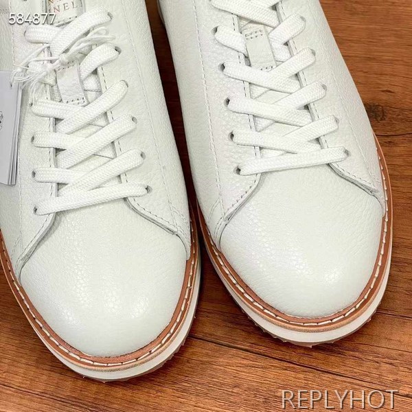 브루넬로쿠치넬리 2024 콘스트라스트 트리밍 로퍼 슈즈 신발 구두