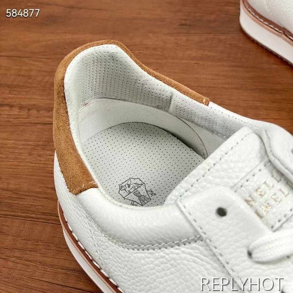 브루넬로쿠치넬리 2024 콘스트라스트 트리밍 로퍼 슈즈 신발 구두