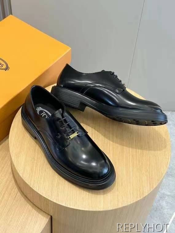 토즈 2024 타임리스 로고 와펜 옥스포드 구두 로퍼 신발