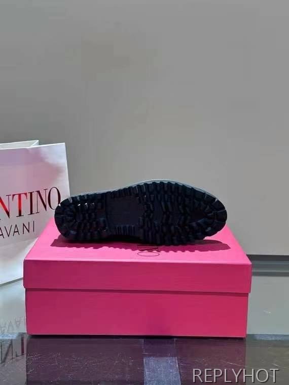 발렌티노 2024 V라운드 패턴 옥스포드 로퍼 구두 신발