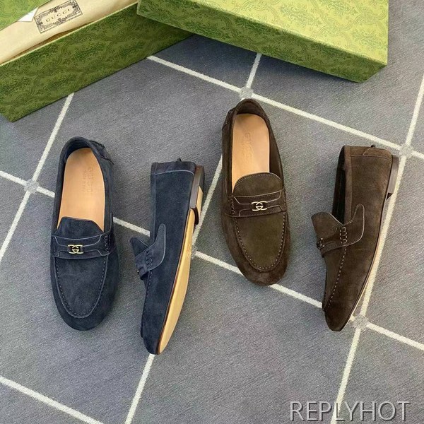 구찌 2024 인터로킹 히든 버클 페니 로퍼 구두 신발