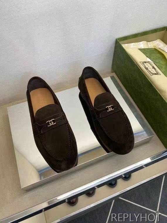 구찌 2024 인터로킹 히든 버클 페니 로퍼 구두 신발